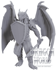 Dragonborn of Bahamut - Unpainted - D&D Nolzur's Marvelous Miniatures